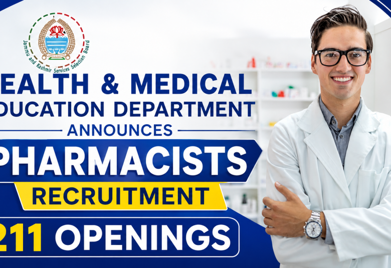 Health & Medical Education Department Announces Pharmacists Recruitment