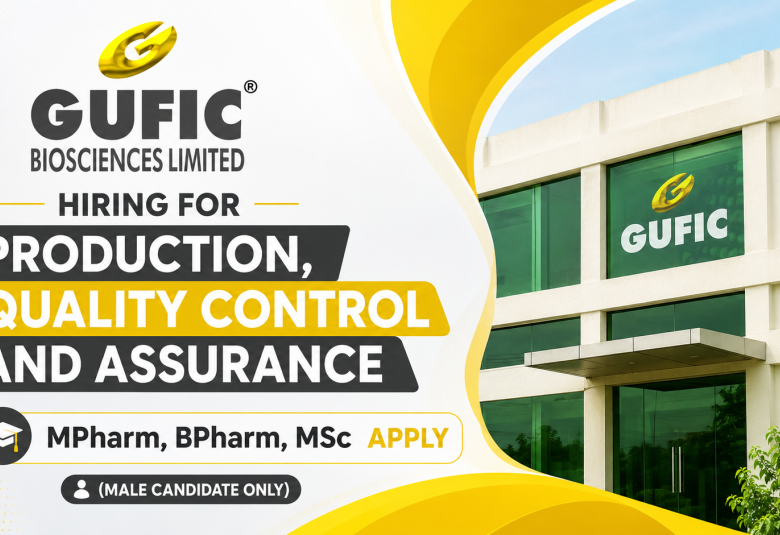 Hiring for Production, Quality Control and Assurance at Gufic Biosciences