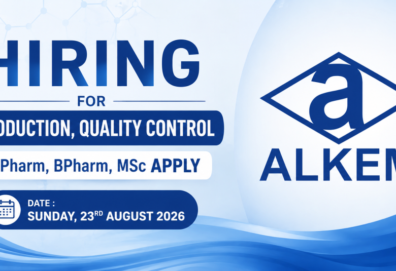 Hiring for Production, Quality Control at Alkem Laboratories