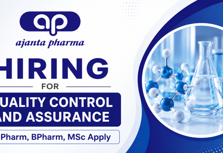 Hiring for Quality Control and Assurance at Ajanta Pharma