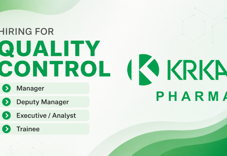 Hiring for Quality Control at KRKA Pharma