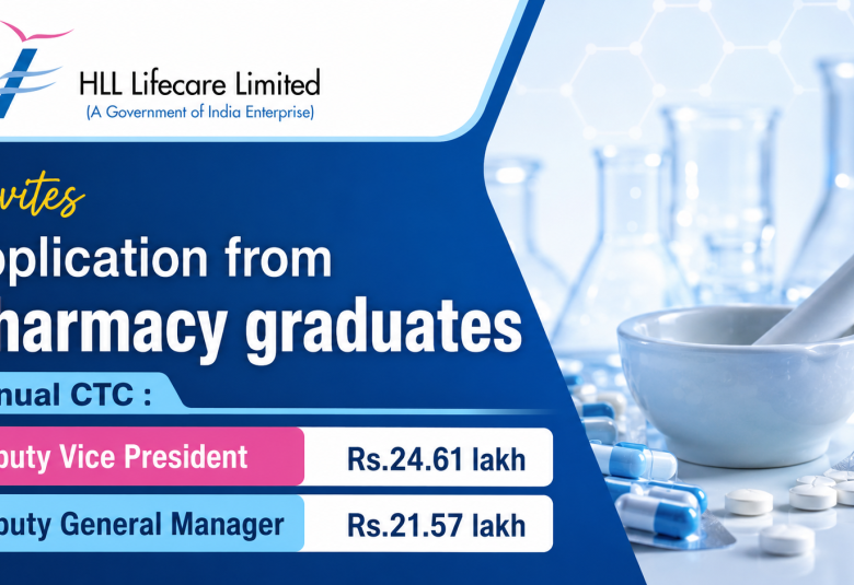 HLL Lifecare Invites application from Pharmacy graduates