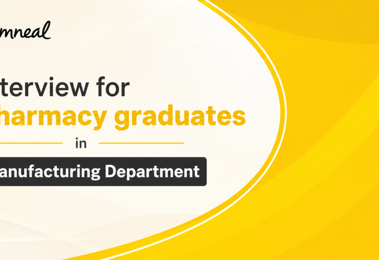 Interview for Pharmacy graduates in Manufacturing Department at Amneal Pharmaceuticals