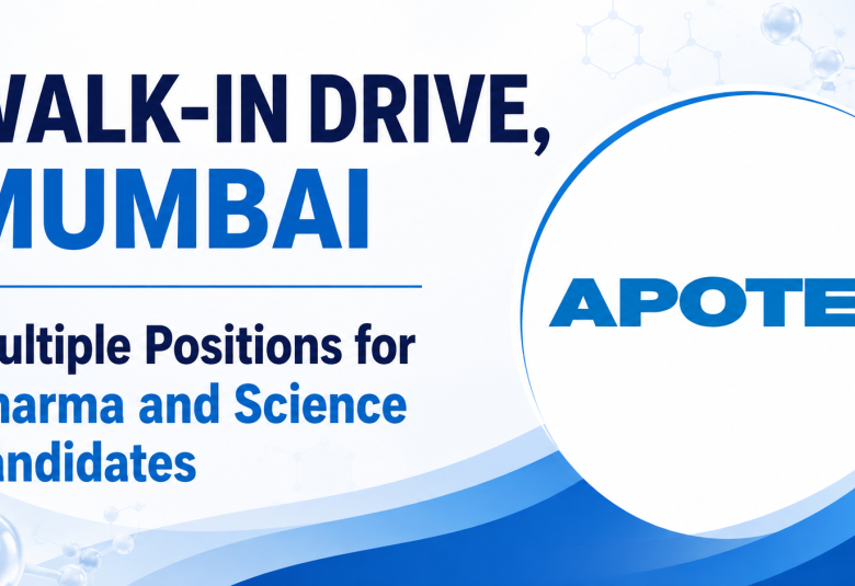Multiple Positions for Pharma and Science candidates at Apotex Inc