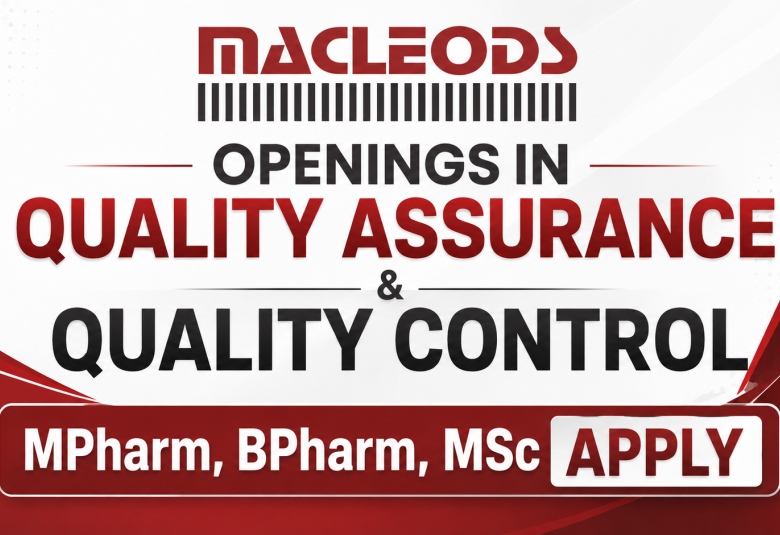 Openings in Quality Assurance and Quality Control at Macleods