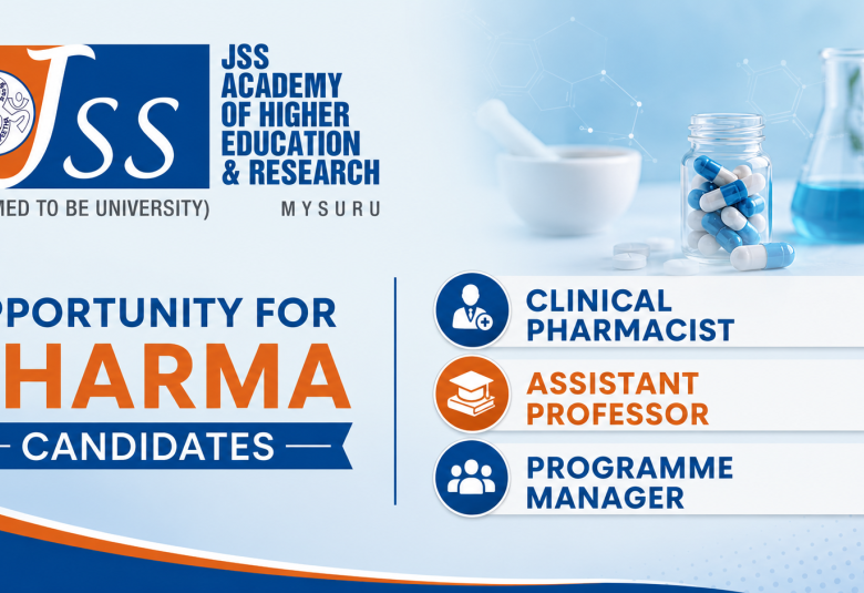 Opportunity for Pharma candidates to Join JSS College of Pharmacy