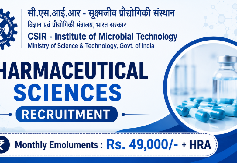 Pharmaceutical Sciences Recruitment at IMTECH