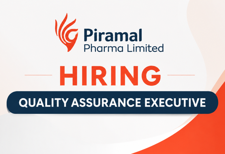 Piramal Pharma Hiring QA Executive