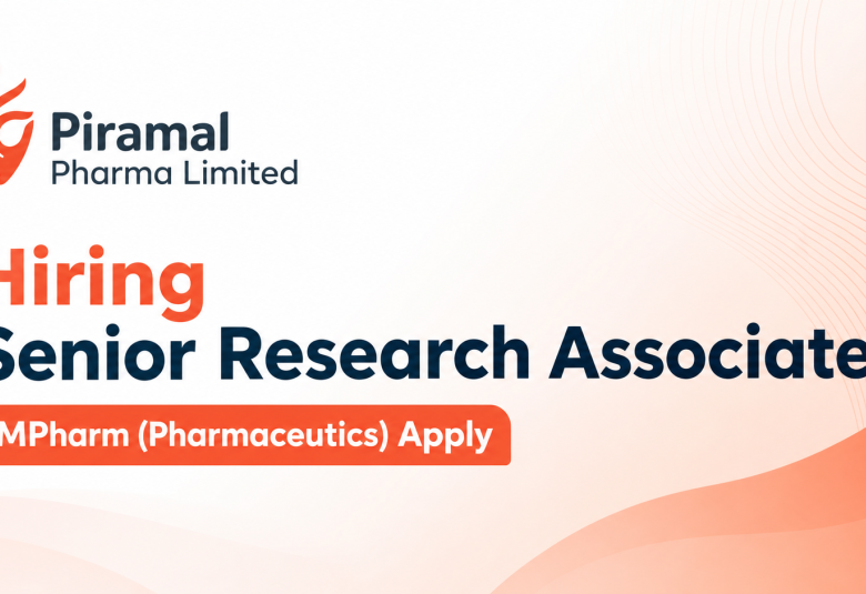 Piramal Pharma Hiring Senior Research Associate