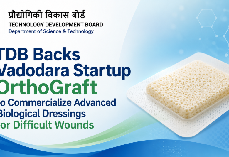 TDB Backs Vadodara Startup OrthoGraft to Commercialize Advanced Biological Dressings for Difficult Wounds