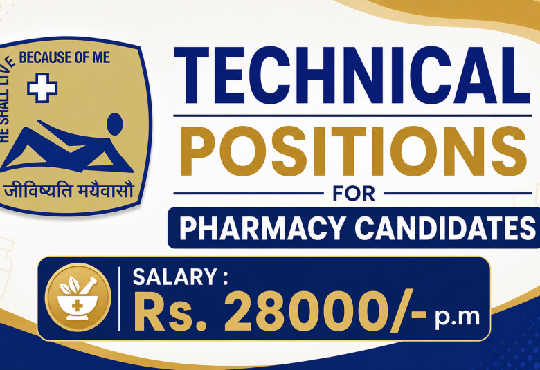 Technical positions for Pharmacy candidates at St. John's Research Institute
