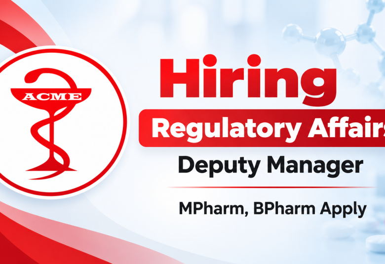 ACME Laboratories Hiring Regulatory Affairs Deputy Manager
