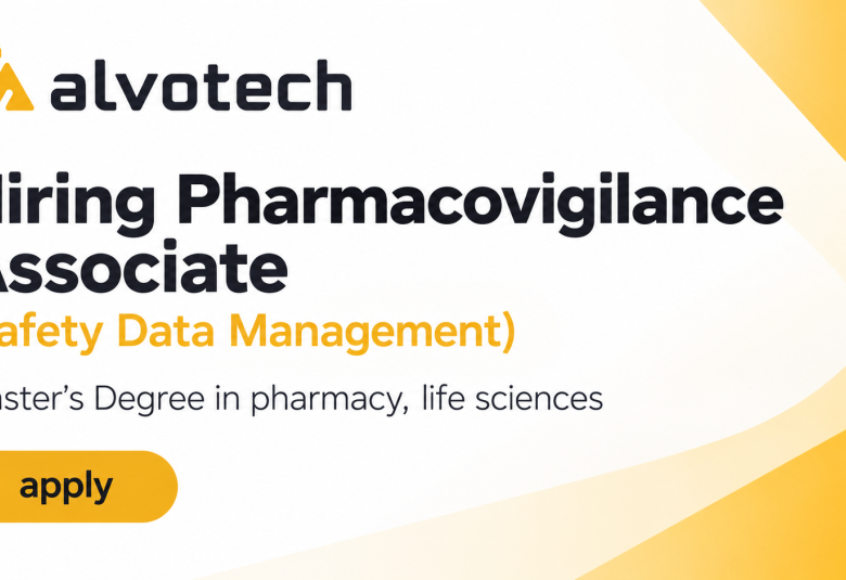 Alvotech Hiring Pharmacovigilance Associate
