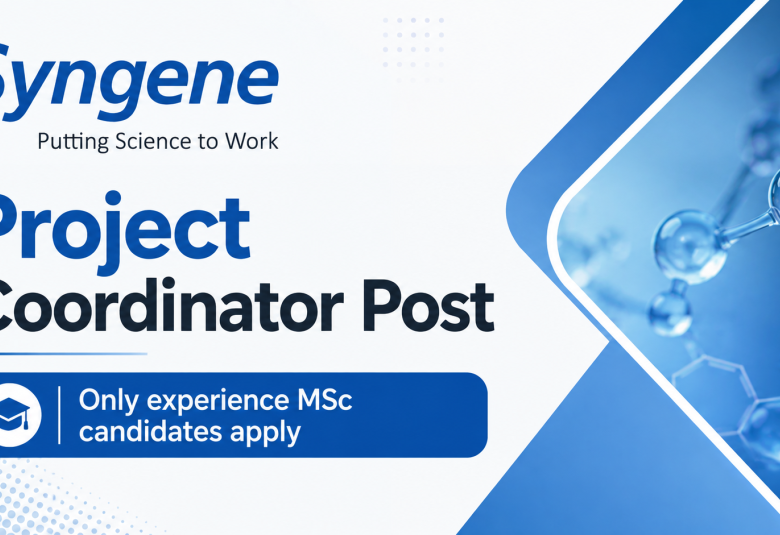 Career as Project Coordinator at Syngene