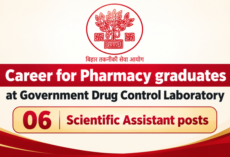 Career for Pharmacy graduates at Government Drug Control Laboratory