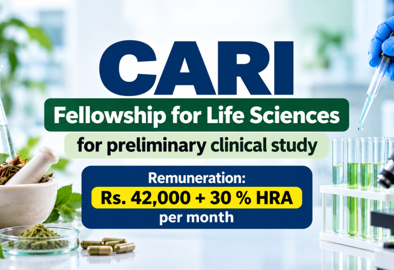CARI Fellowship for Life Sciences for preliminary clinical study