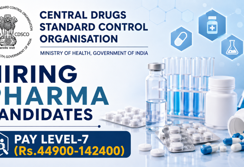 Central Drugs Laboratory Hiring Pharma candidates 