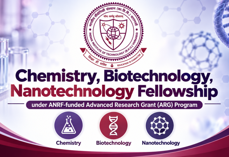 Chemistry, Biotechnology, Nanotechnology Fellowship at IIT BHU