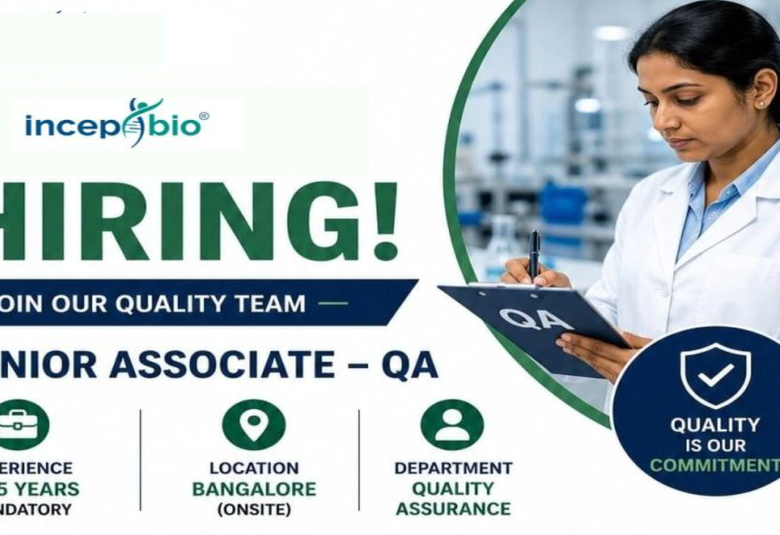 Incepbio Hiring QA Senior Associate
