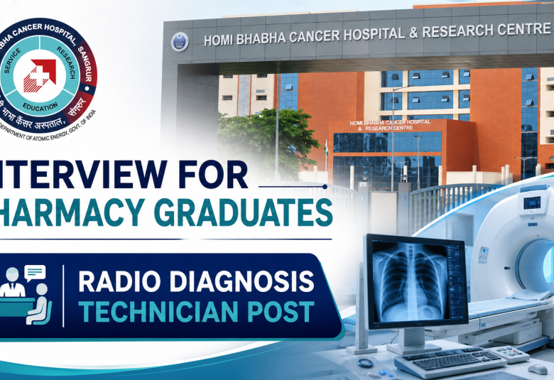 Interview for Pharmacy graduates at Homi Bhabha Cancer Hospital