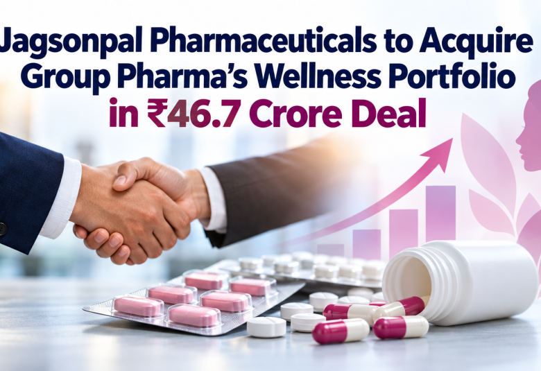 Jagsonpal Pharmaceuticals to Acquire Group Pharma’s Wellness Portfolio in ₹46.7 Crore Deal