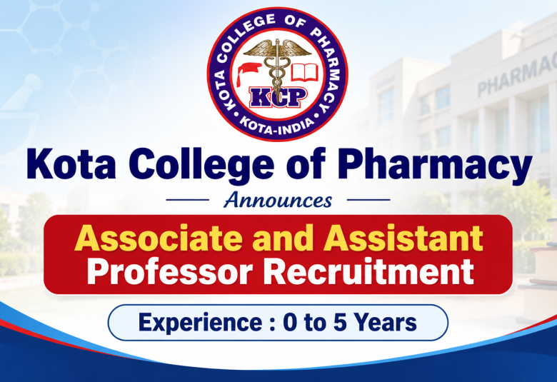 Kota College of Pharmacy Announces Associate and Assistant Professor Recruitment