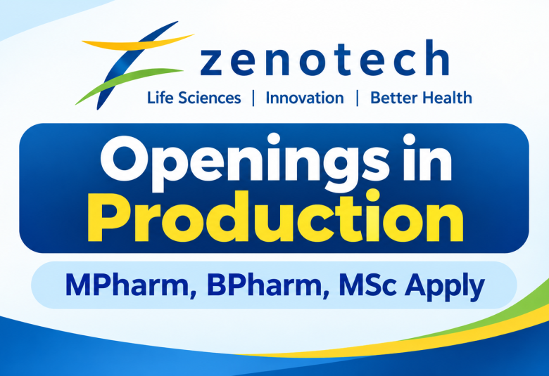 Openings in Production at Zenotech Laboratories