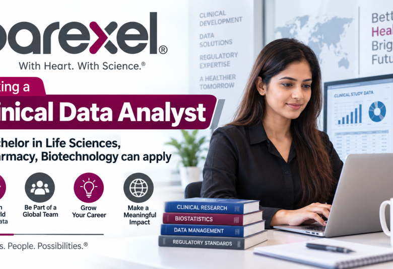 Parexel Seeking a Clinical Data Analyst | Bachelor in Life Sciences, Pharmacy, Biotechnology can apply
