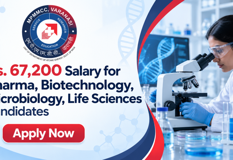 Apply Now | Rs. 67,200 Salary for Pharma, Biotechnology, Microbiology, Life Sciences candidates at MPMMCC