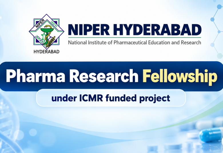 Pharma Research Fellowship under ICMR funded project at NIPER
