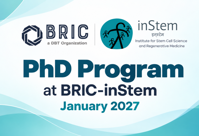 PhD program at BRIC-inStem-January 2027