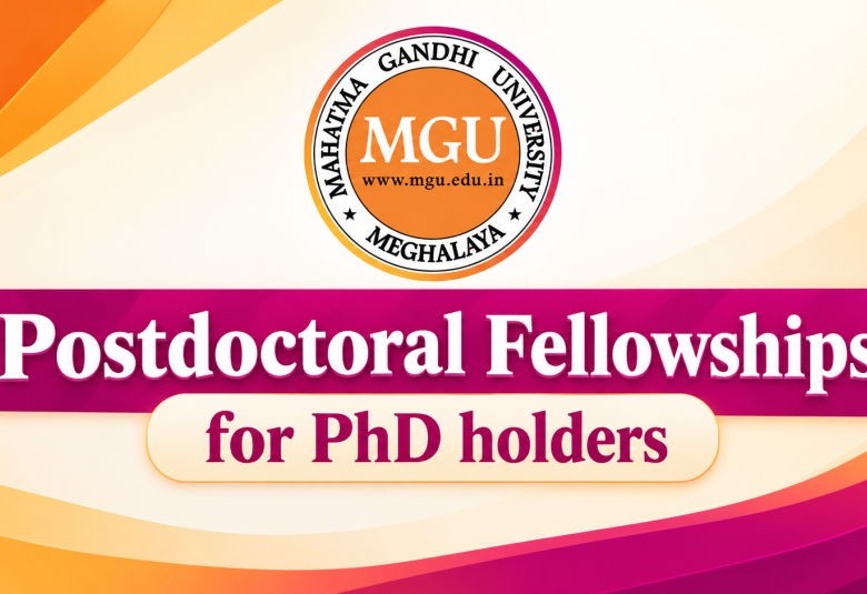 Postdoctoral Fellowships for PhD holders at Mahatma Gandhi University