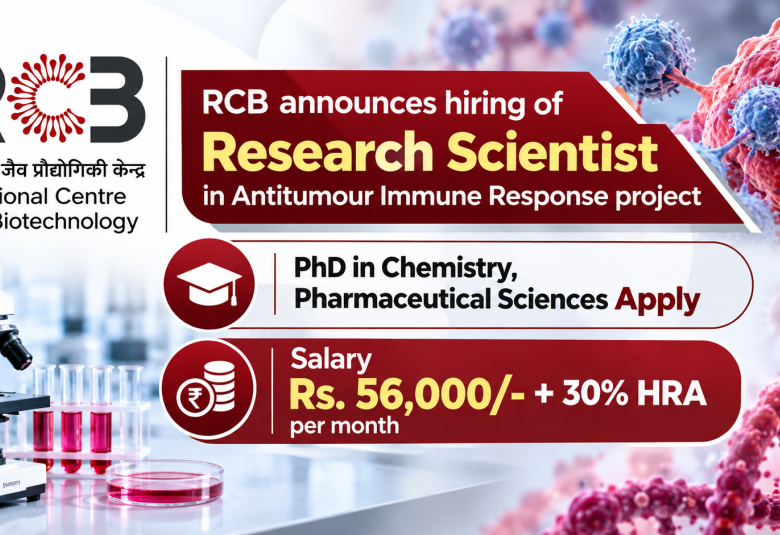 RCB announces hiring of Research Scientist in Antitumour Immune Response project