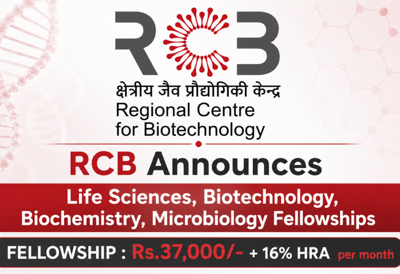 RCB Announces Life Sciences, Biotechnology, Biochemistry, Microbiology Fellowships