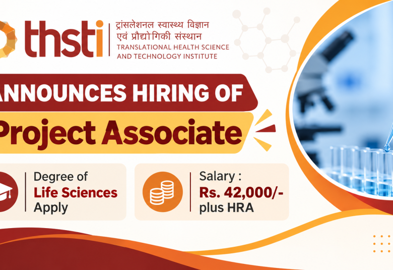 THSTI announces hiring of Project Associate
