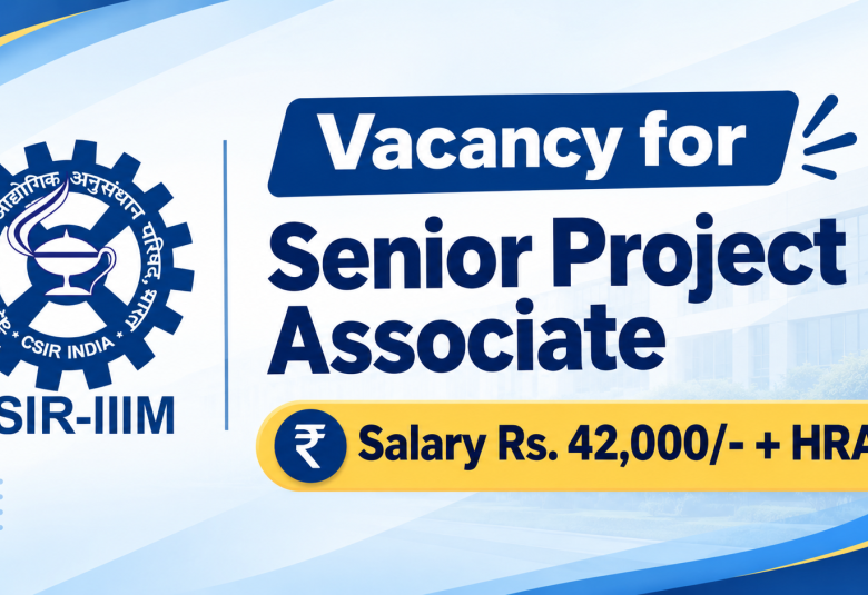 Vacancy for Senior Project Associate at IIIM