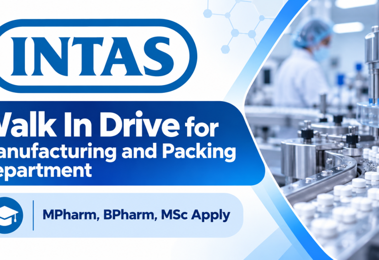 Walk In Drive for Manufacturing and Packing Department at Intas Pharma