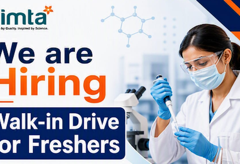 Walk in Drive for Pharmacy, Chemistry Freshers at Vimta Labs