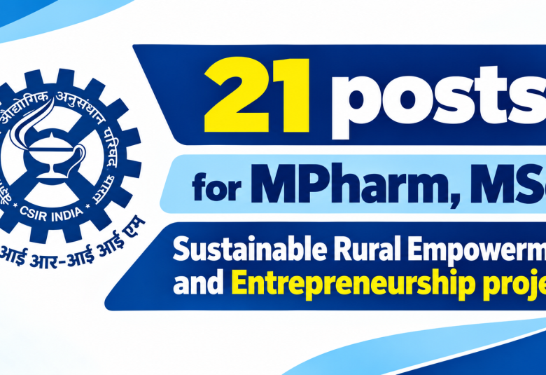 21 posts for MPharm, MSc at Indian Institute of Integrative Medicine