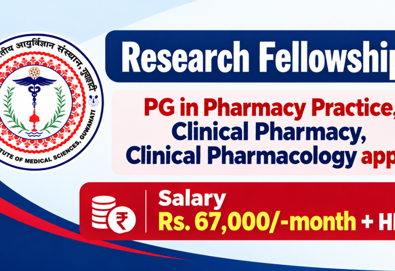 AIIMS inviting application for Research Fellowships - PG in Pharmacy Practice, Clinical Pharmacy, Clinical Pharmacology apply