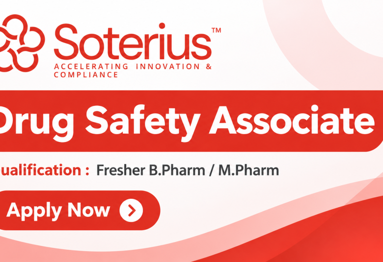 Apply Online for Drug Safety Associate at Soterius