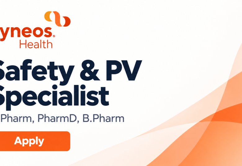 Apply Online for Safety & PV Specialist post at Syneos Health