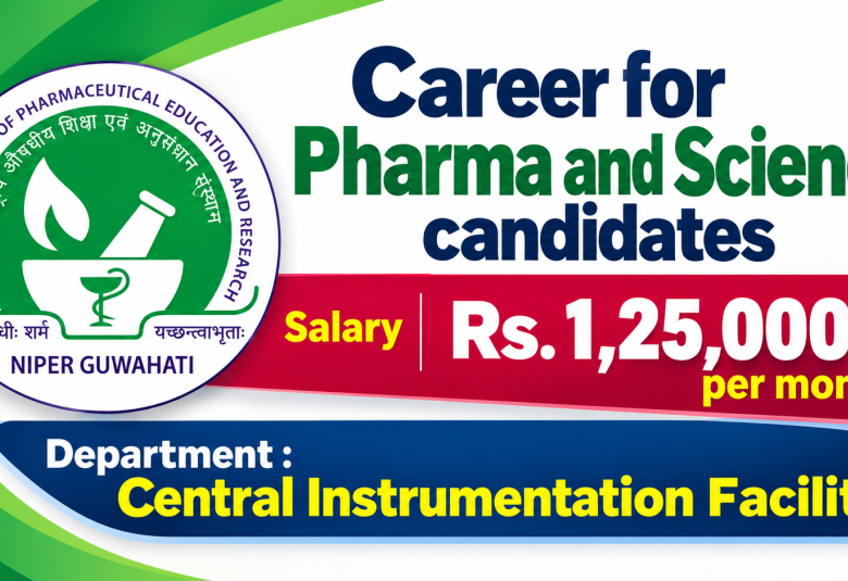 Career for Pharma and Science candidates as Research Manager at NIPER