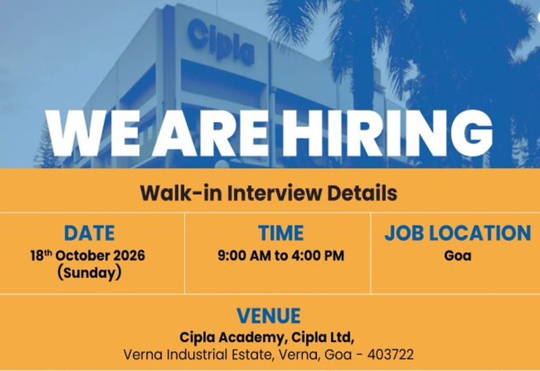 Cipla Hiring Jr. Operator, Sr. Officer, Apprentice