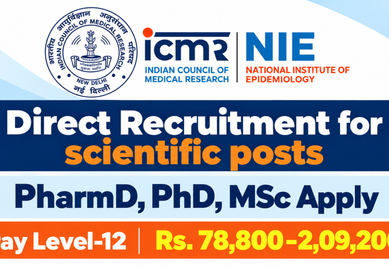 Direct Recruitment for scientific posts at National Institute of Epidemiology