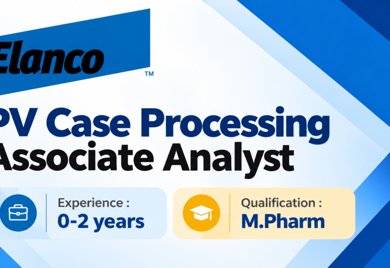 Hiring PV Case Processing Associate Analyst at Elanco Animal Health