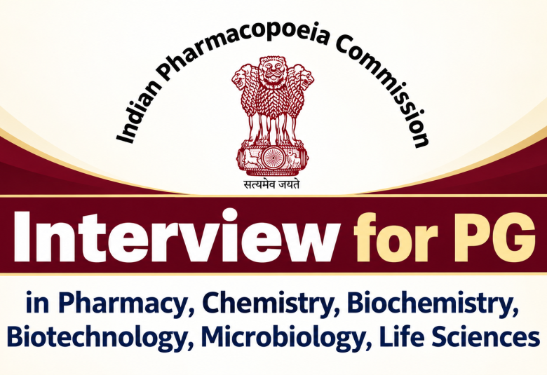 IPC announces hiring for PG in Pharmacy, Chemistry, Biochemistry, Biotechnology, Microbiology, Life Sciences