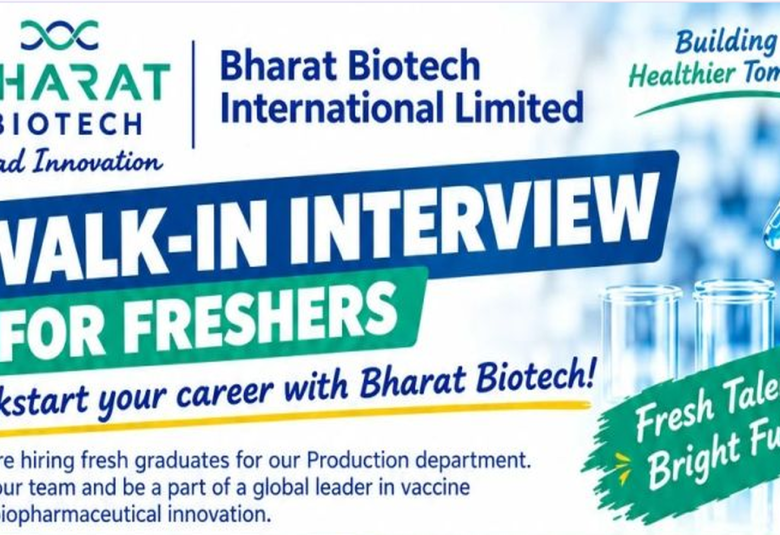 Interview for Production Trainee at Bharat Biotech