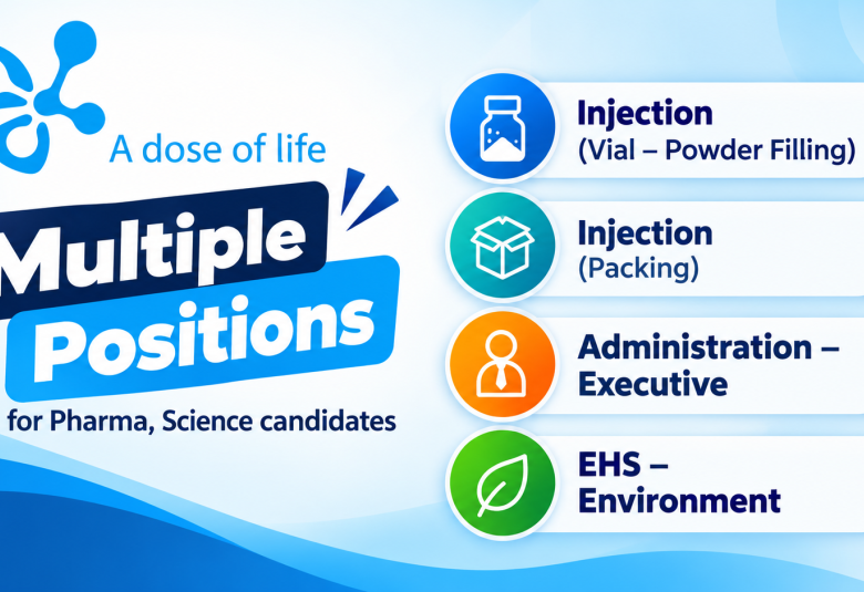 Multiple Positions for Pharma, Science candidates at Ipca
