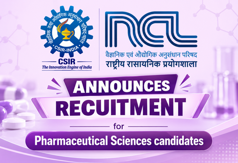 National Chemical Laboratory announces recuitment for Pharmaceutical Sciences candidates